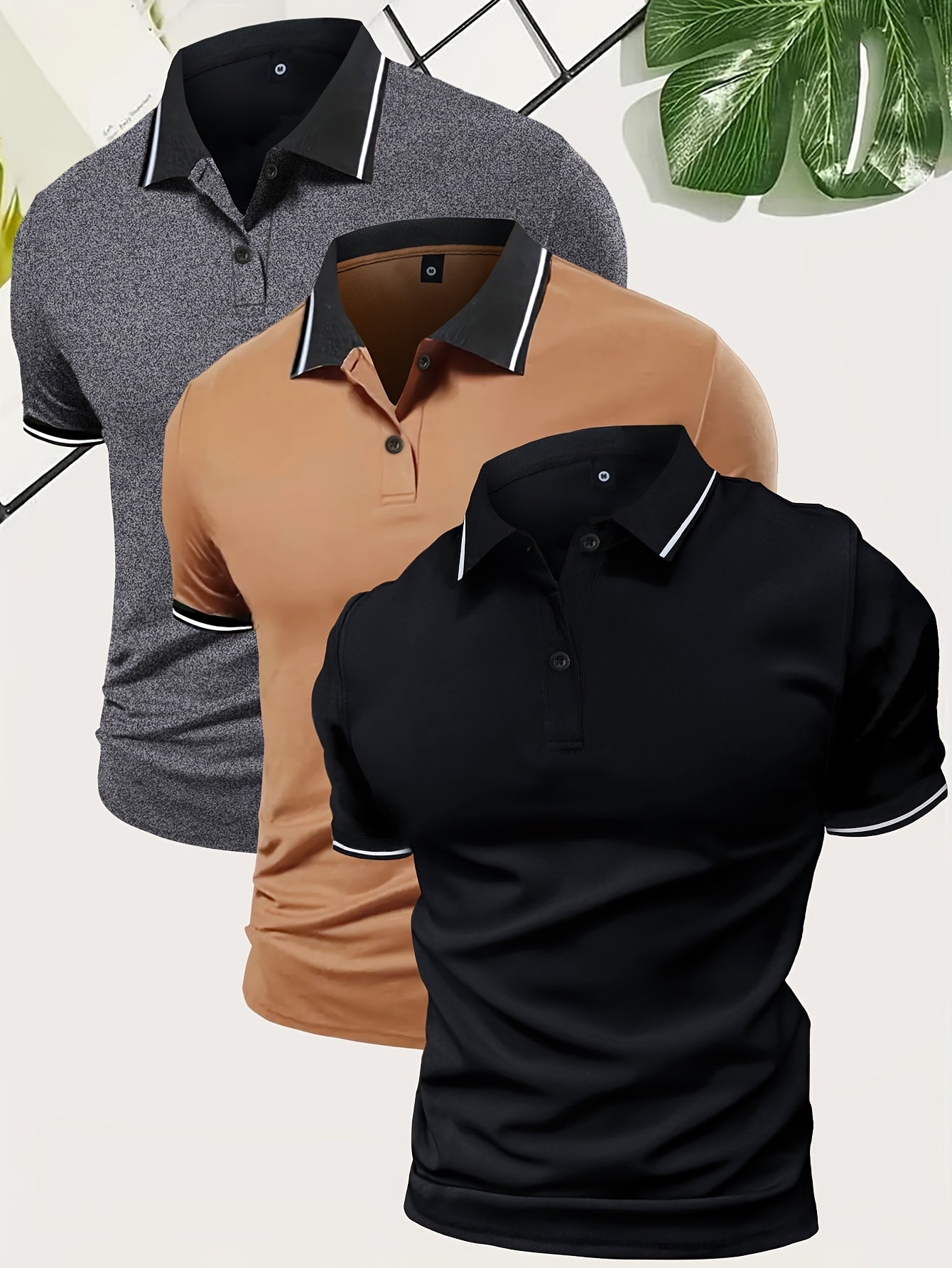 Bas - 3x Ventilerend Golfshirt Set