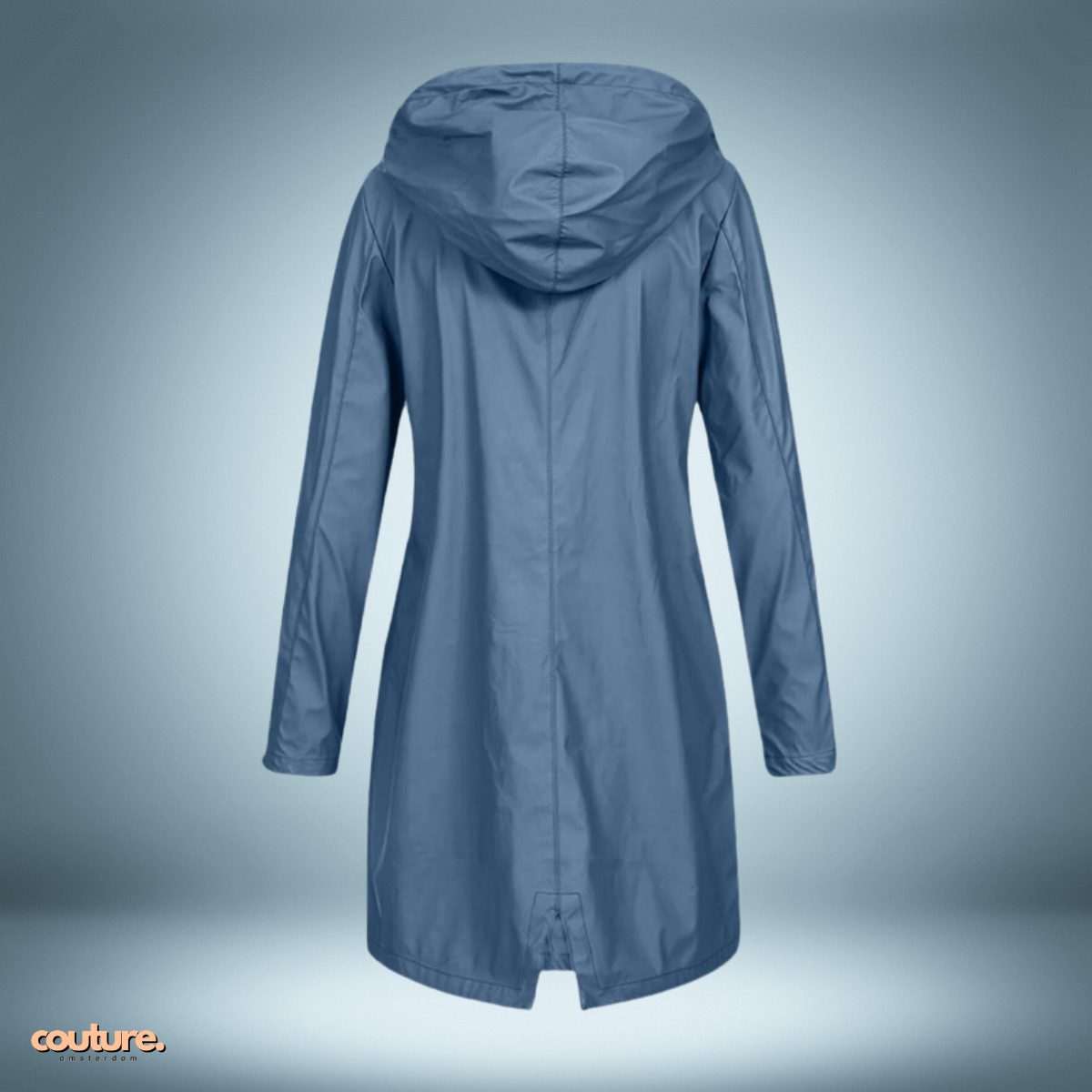 Couture Design | Aquabelle regenparka in donkerblauw