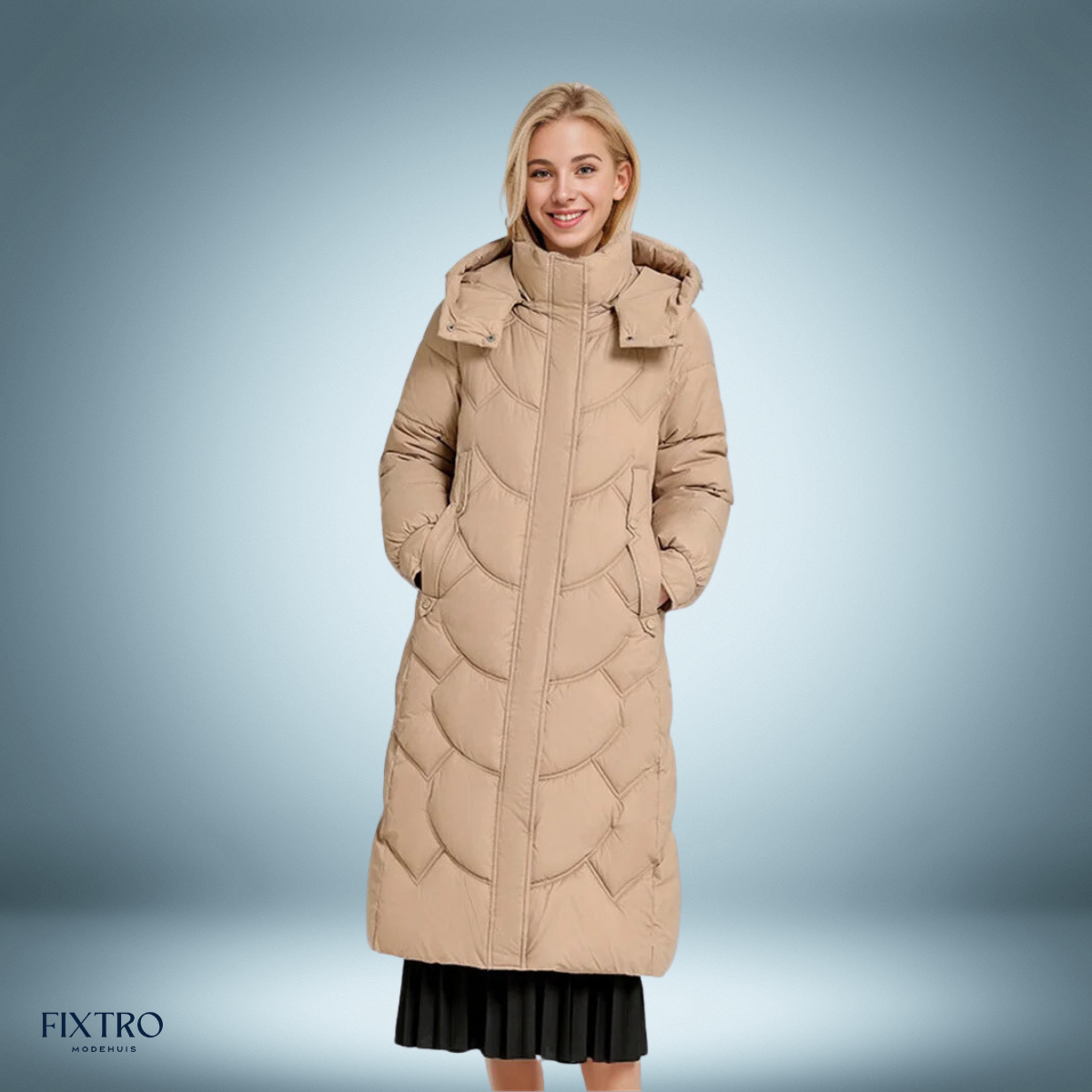 Couture Design - Elegante parka in beige