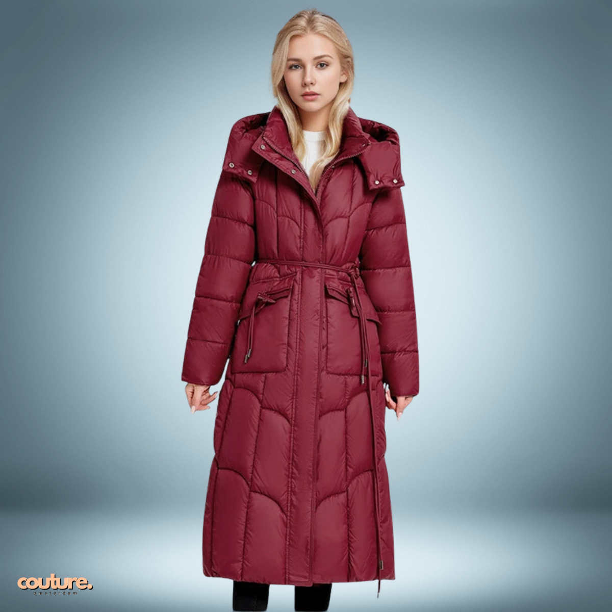 Couture Design - Old fashion parka in wit