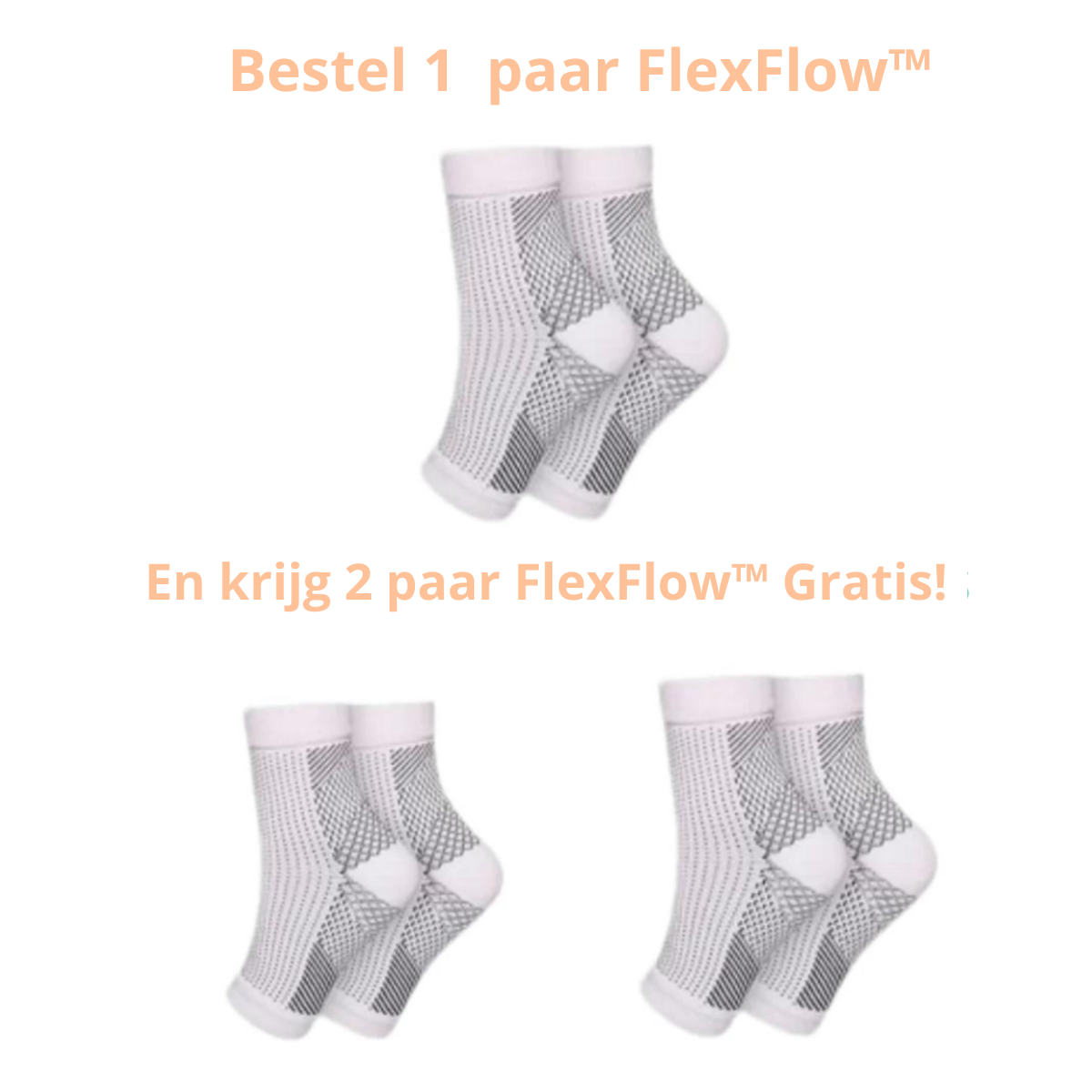 FlexFlow™ | Sokken voor pijnlijke voeten (1 + 2 paar gratis)