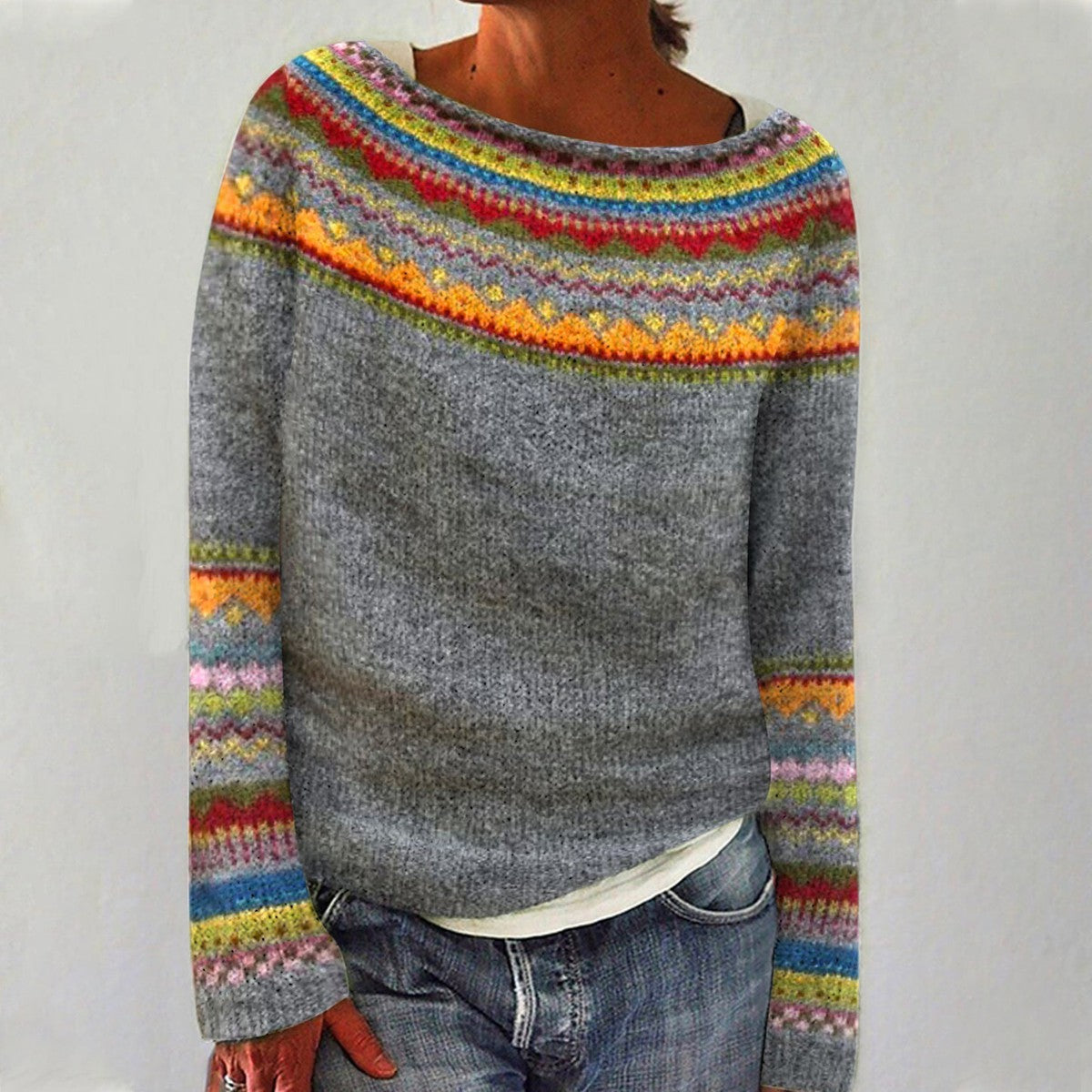 Couture Design - Retro knit sweater