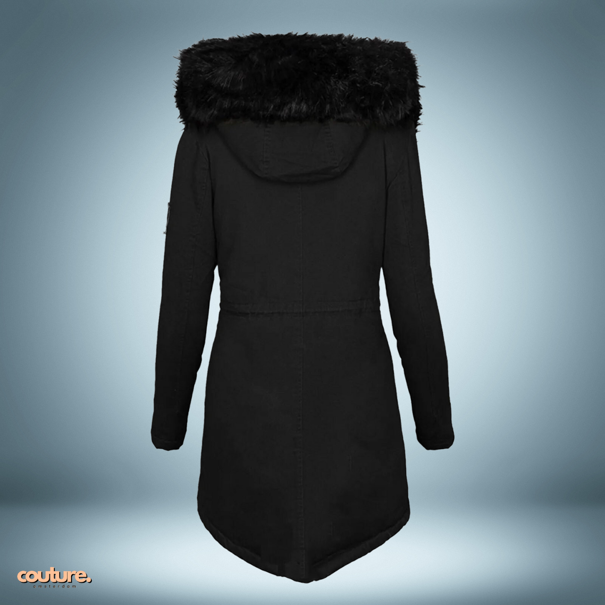 Couture Design - Exclusieve parka met bontkraag