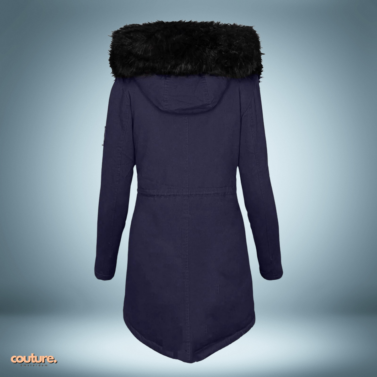 Couture Design - Exclusieve parka met bontkraag