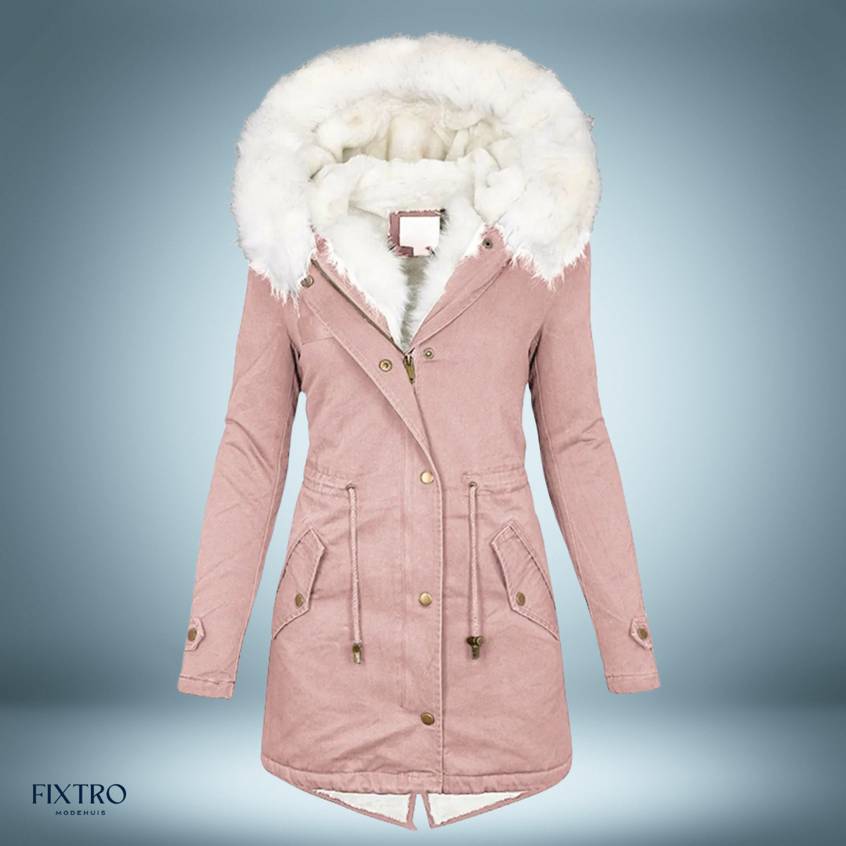 Couture Design - Exclusieve parka met bontkraag