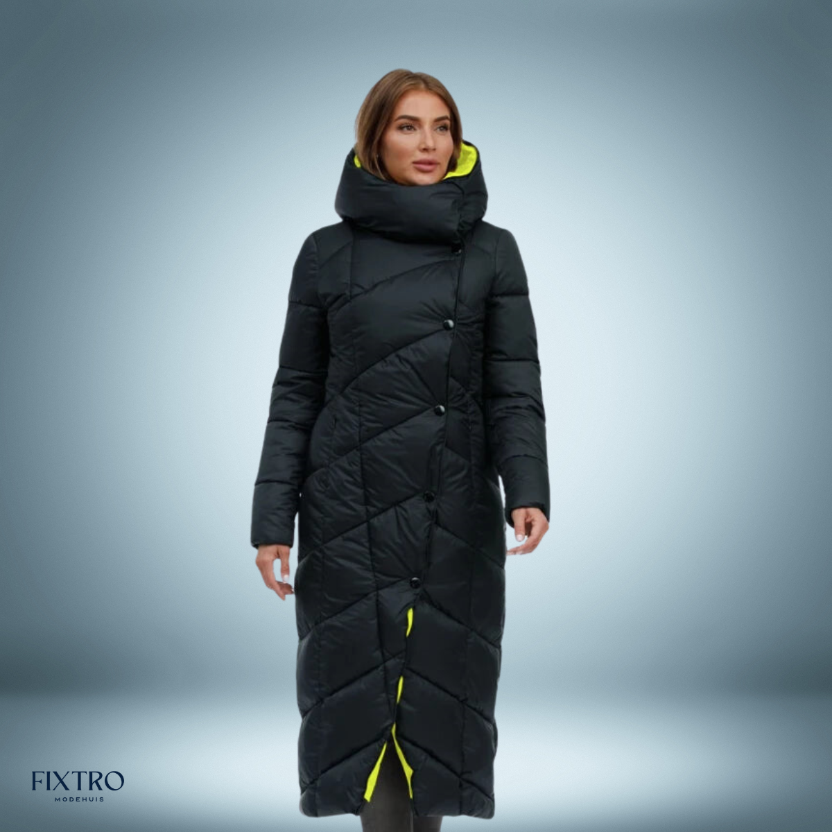 Couture Design - Exclusieve parka met knooplsuiting