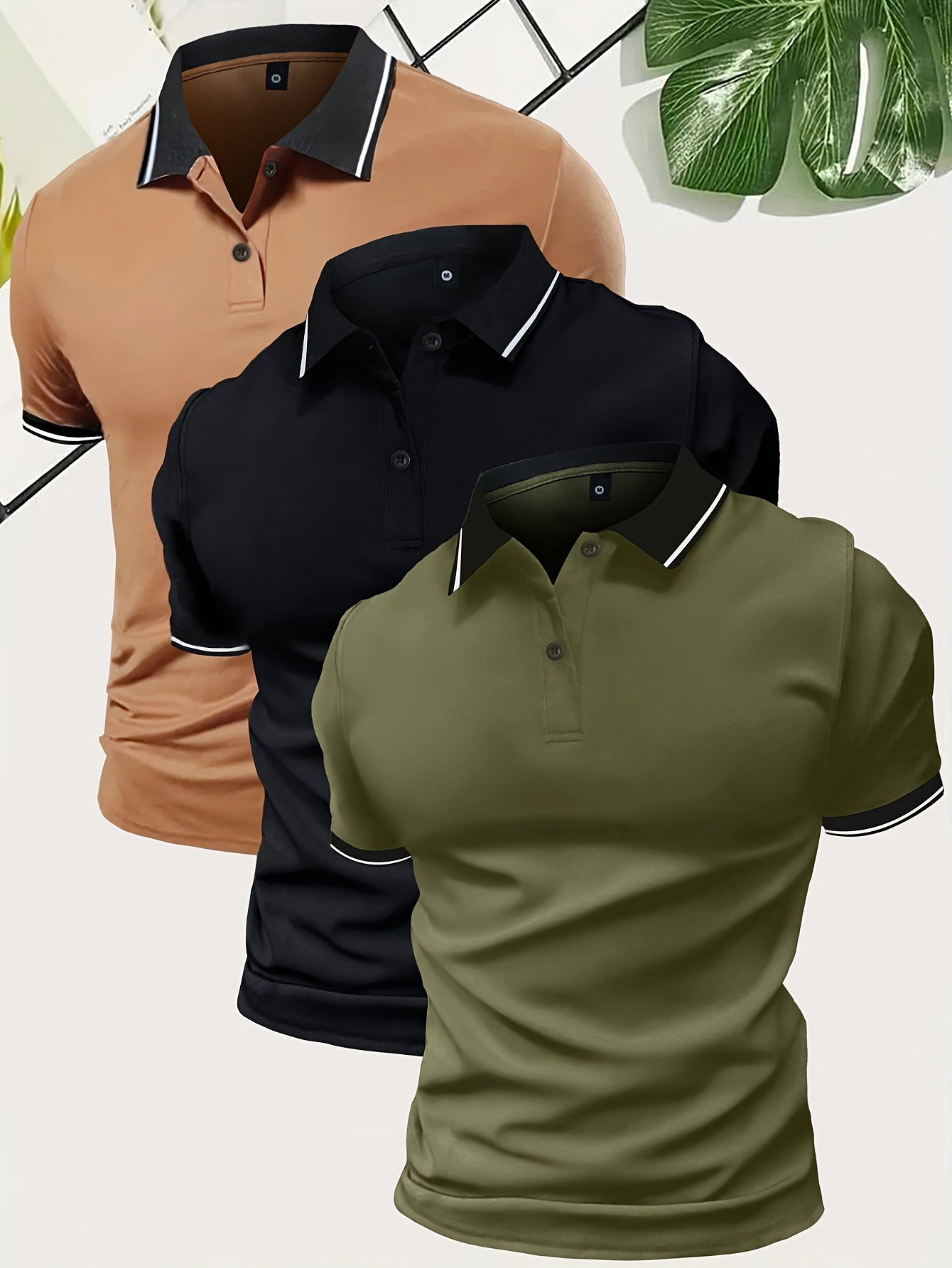 Bas - 3x Ventilerend Golfshirt Set