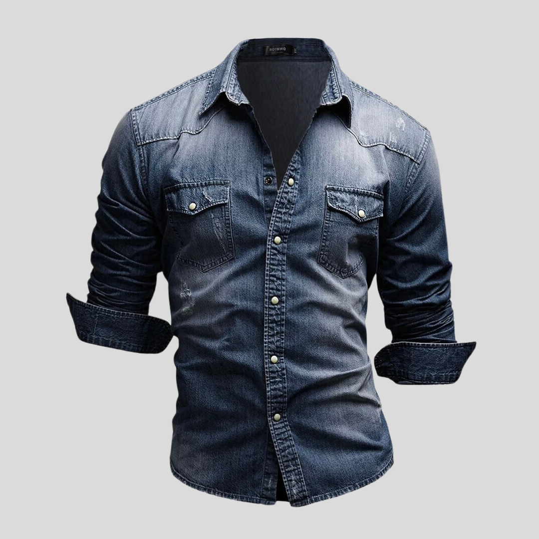 Davian | Heren denim overhemd