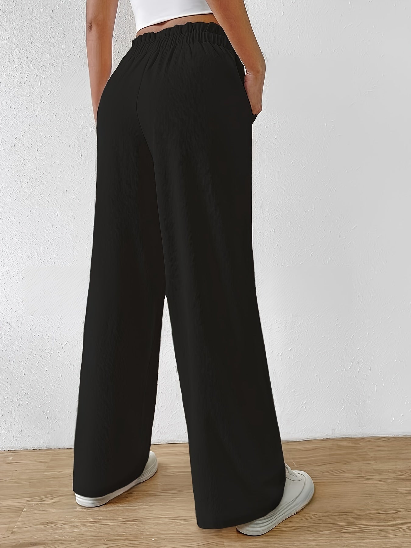 Lot | Casual Rechte Broek met Elastische Taille