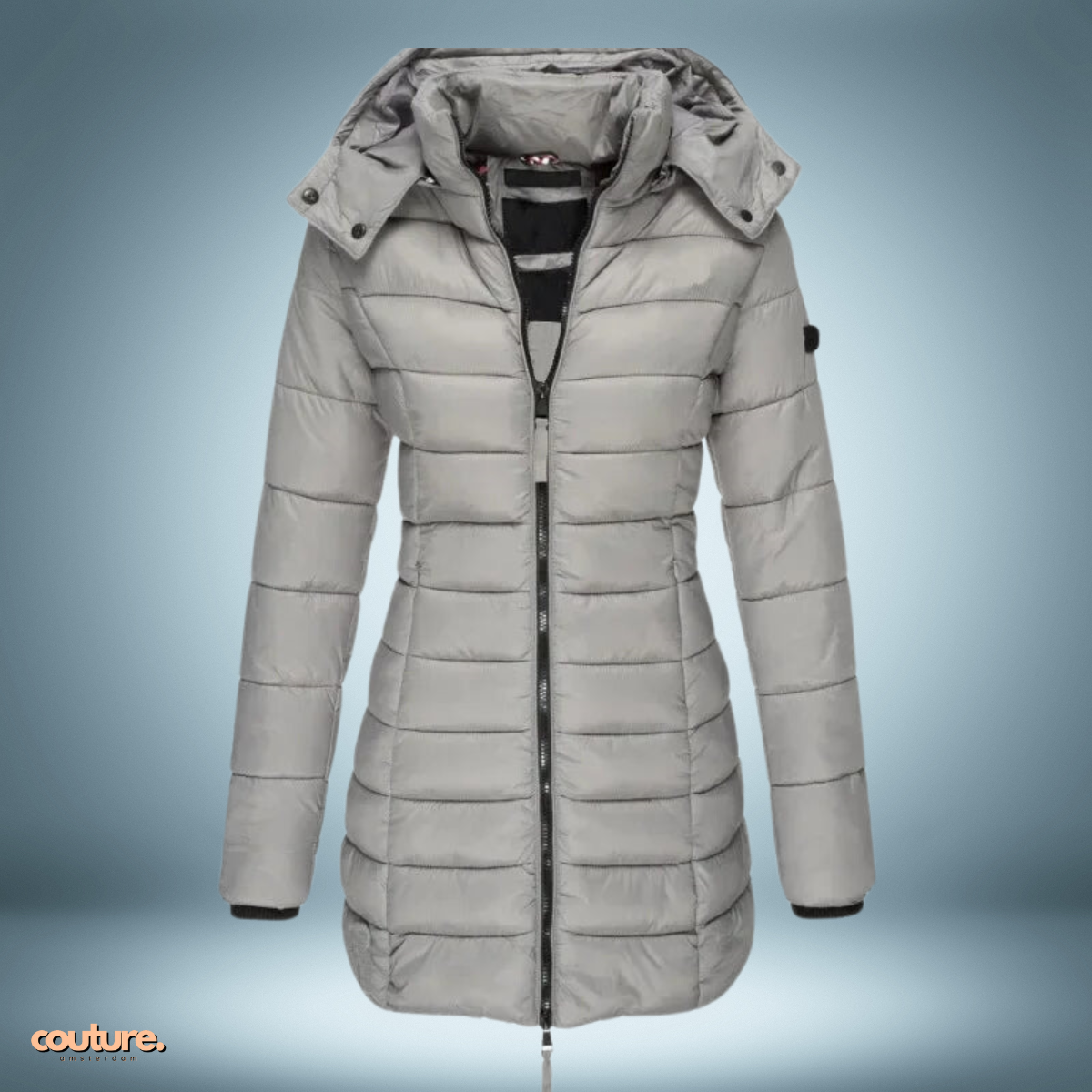 Couture Design - Gewatteerde parka met capuchon