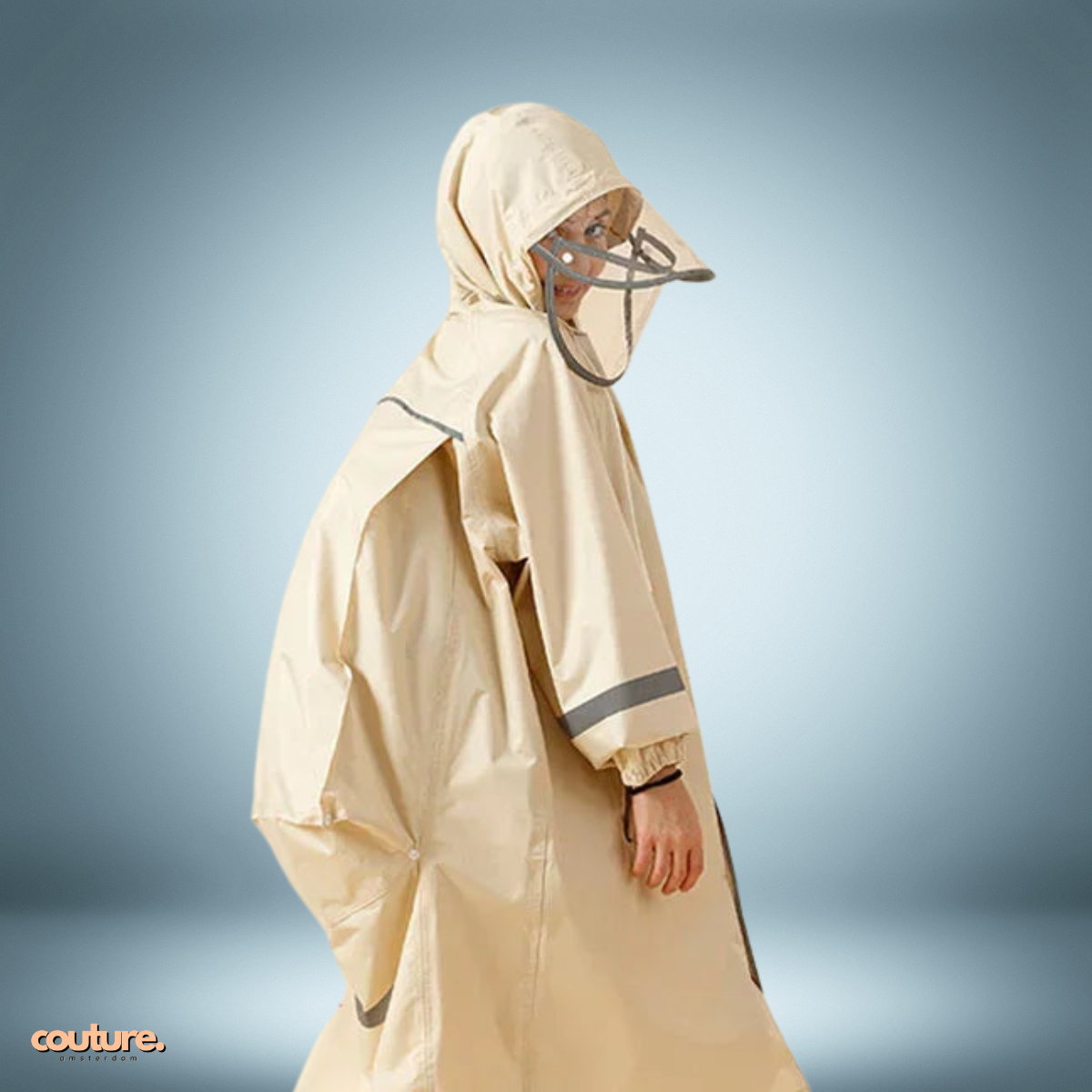 Couture Design - Unieke regenparka in beige