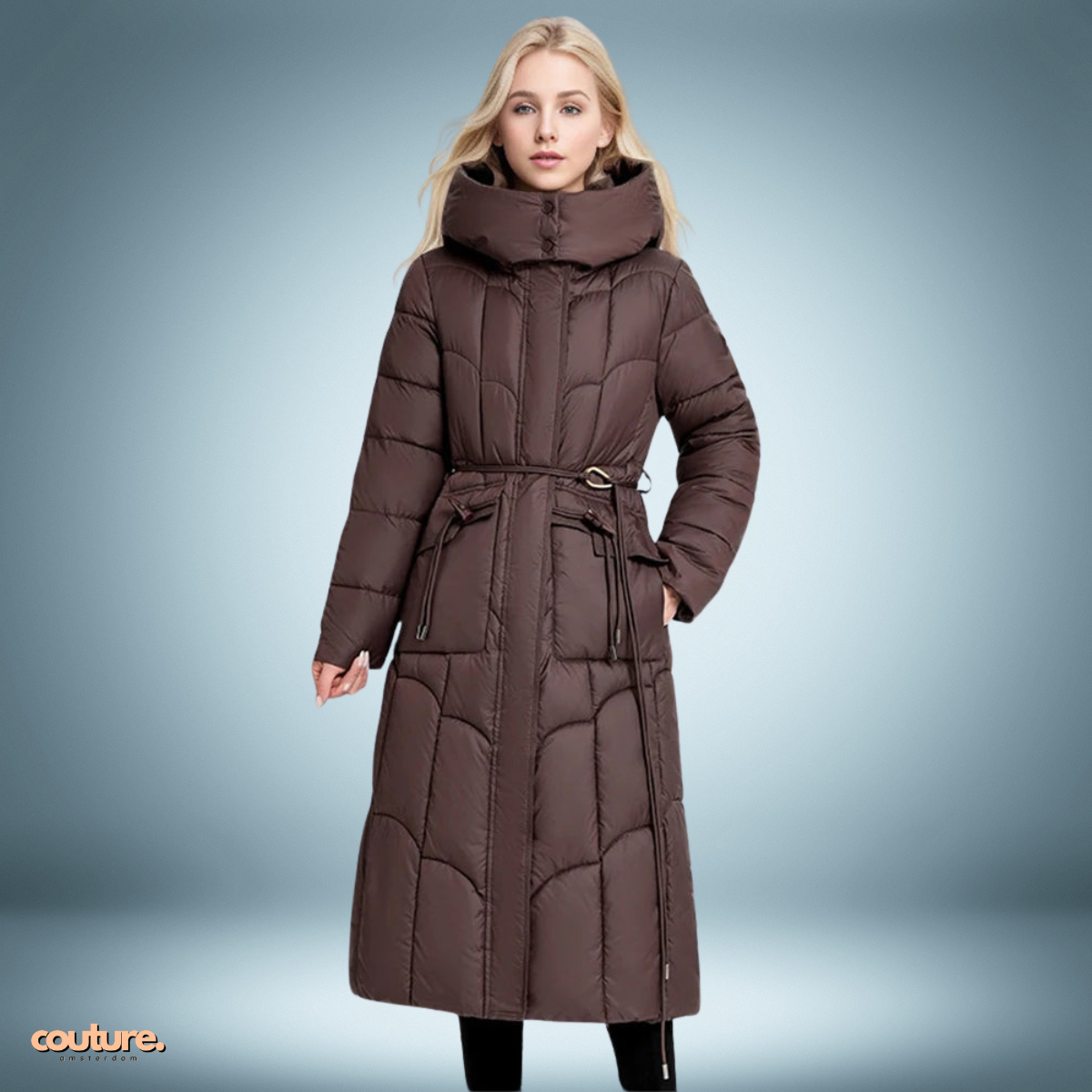 Couture Design - Old fashion parka in bruin