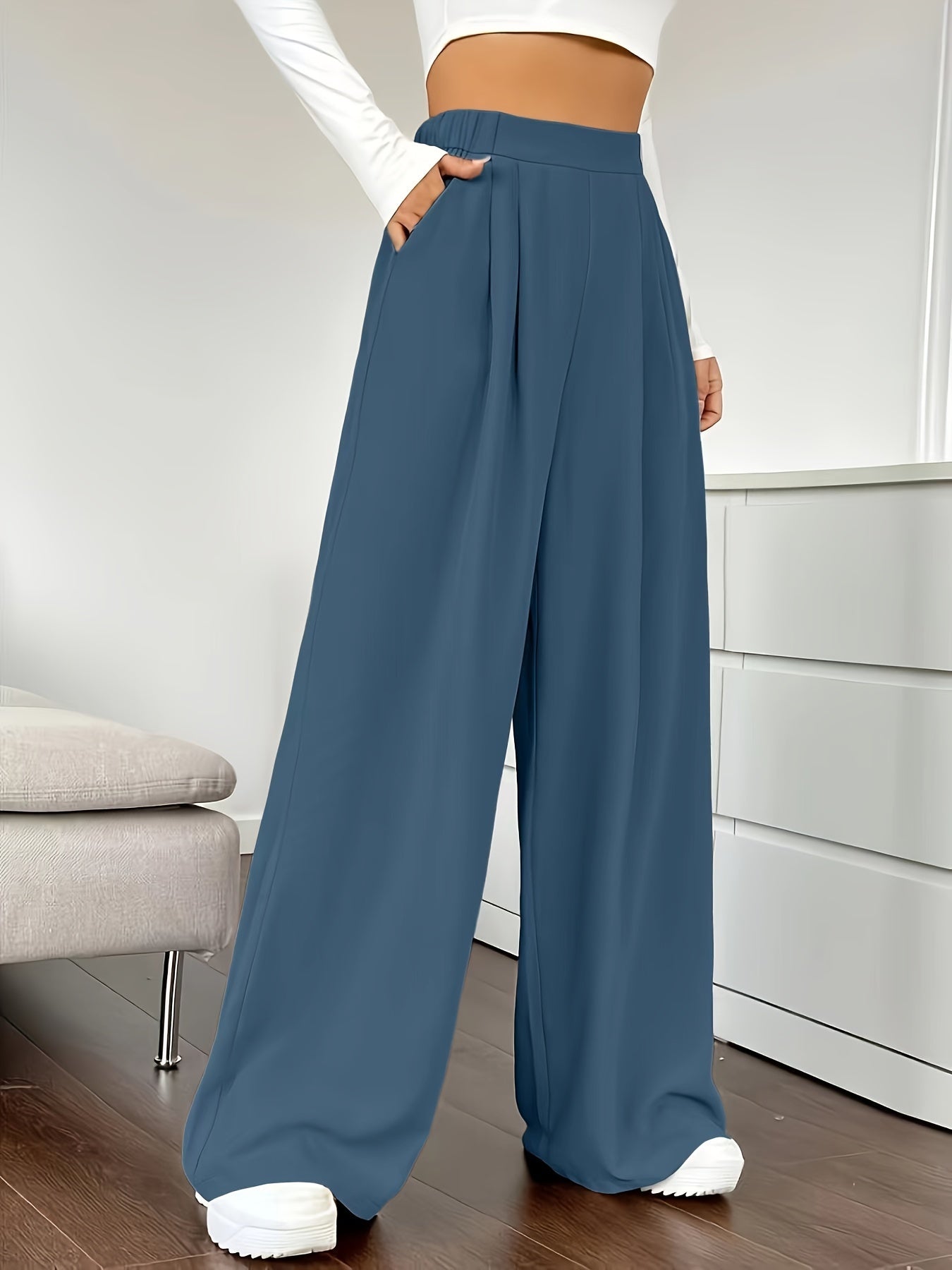 Lieka | Elegante Wijde Pijpen Broek