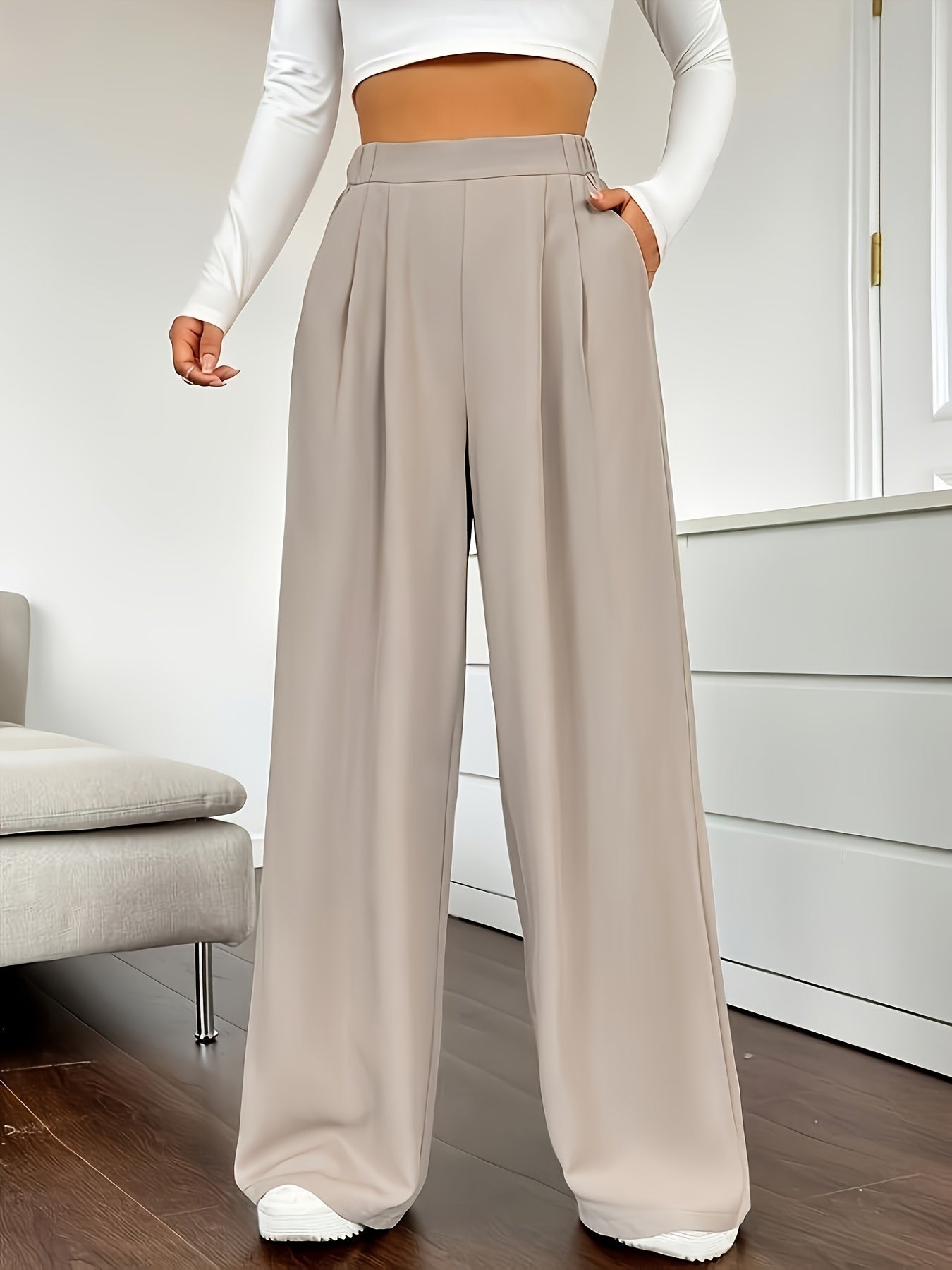 Lieka | Elegante Wijde Pijpen Broek