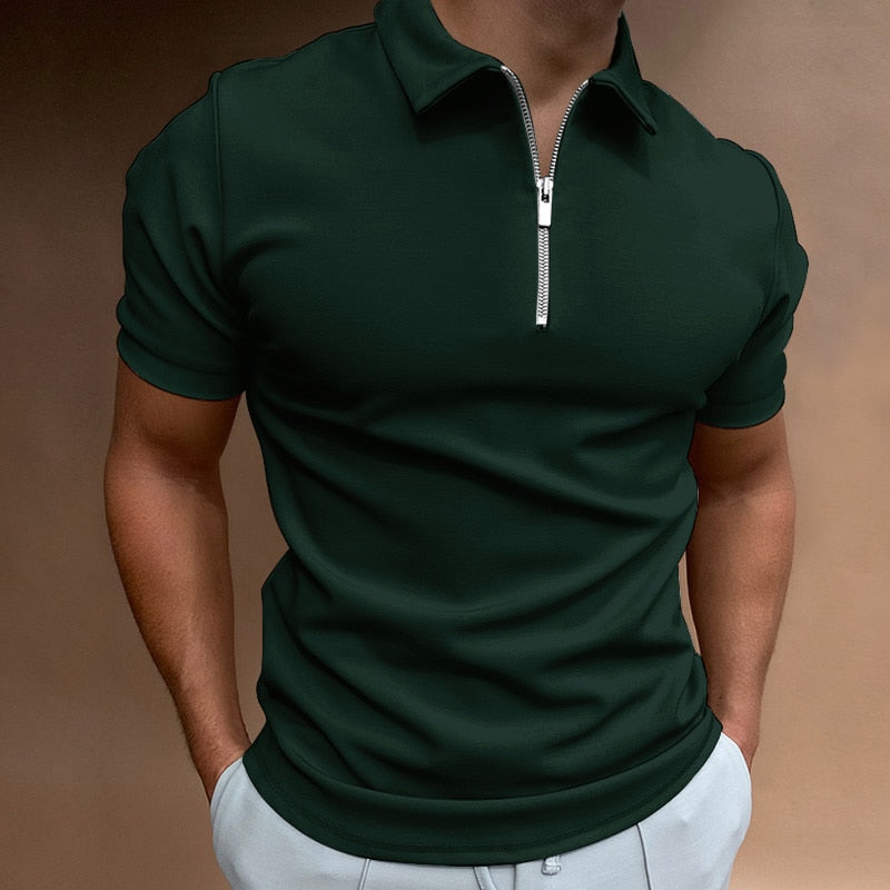 Emilio Zip-Up Polo